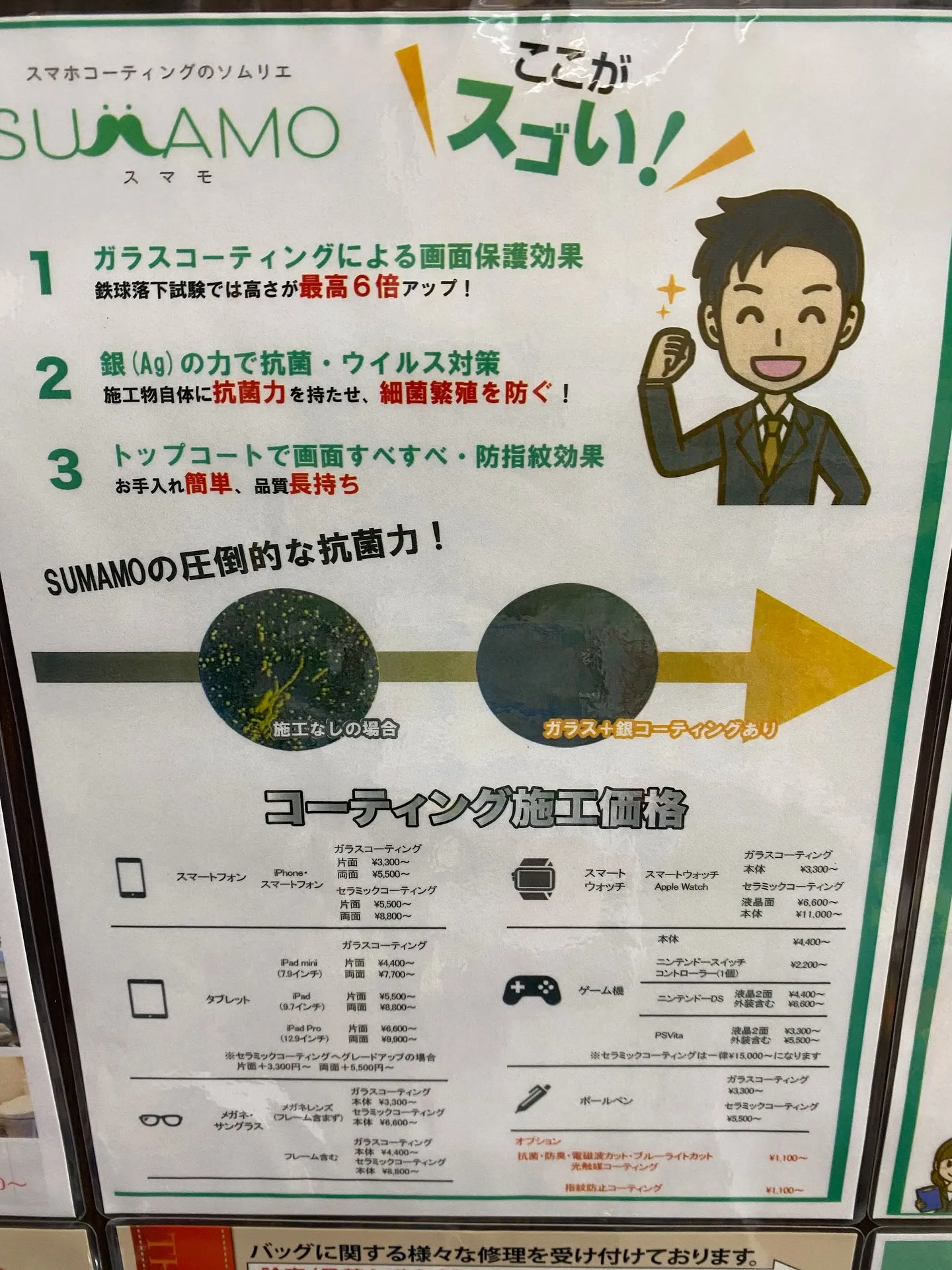 ［スマホガラスコーティング］