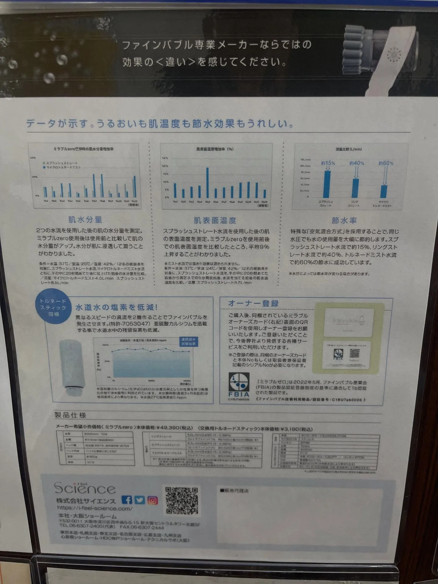［シャワーヘッド　ミラブルゼロ］