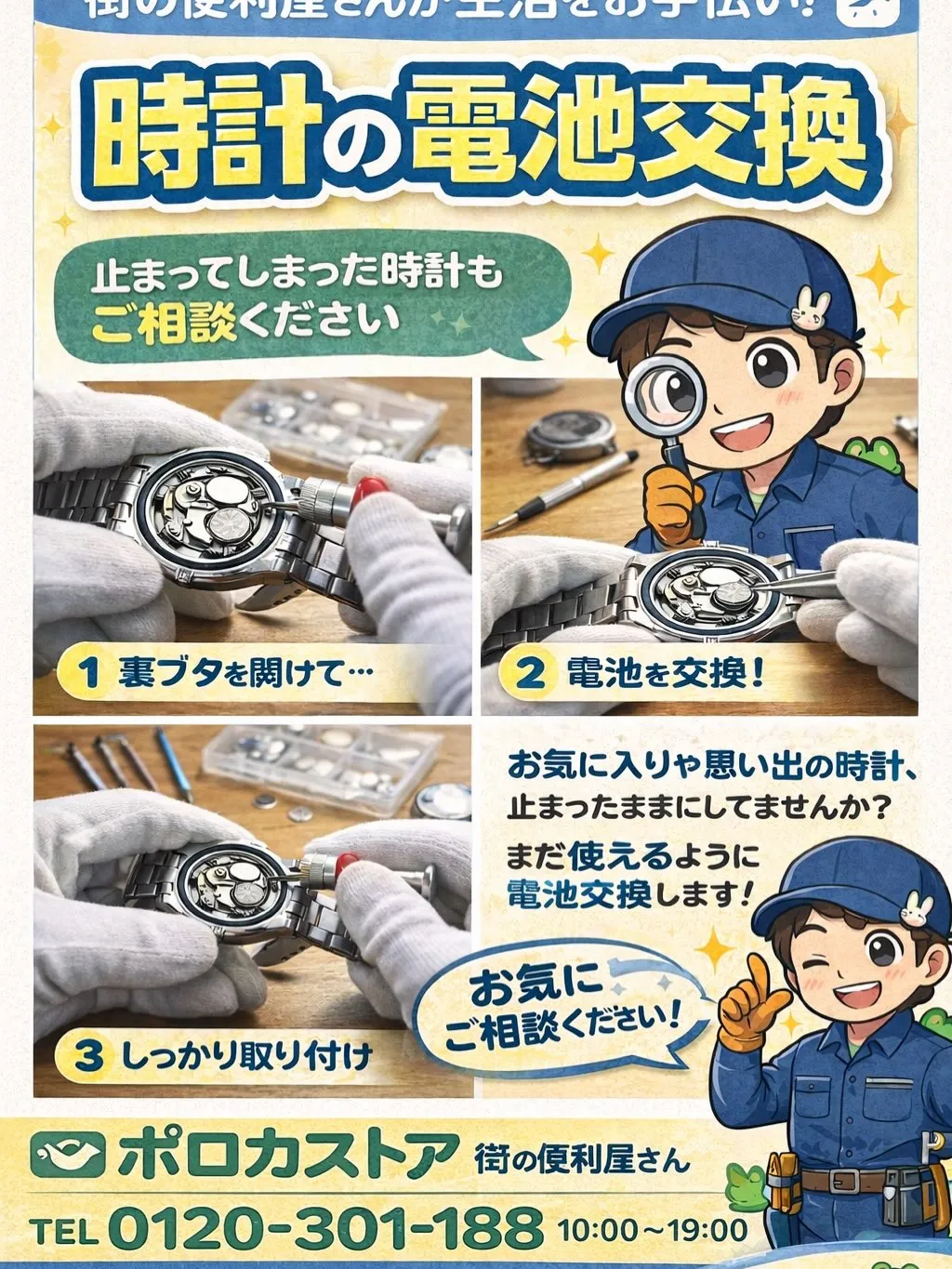 【今日の街の便利屋さん！】