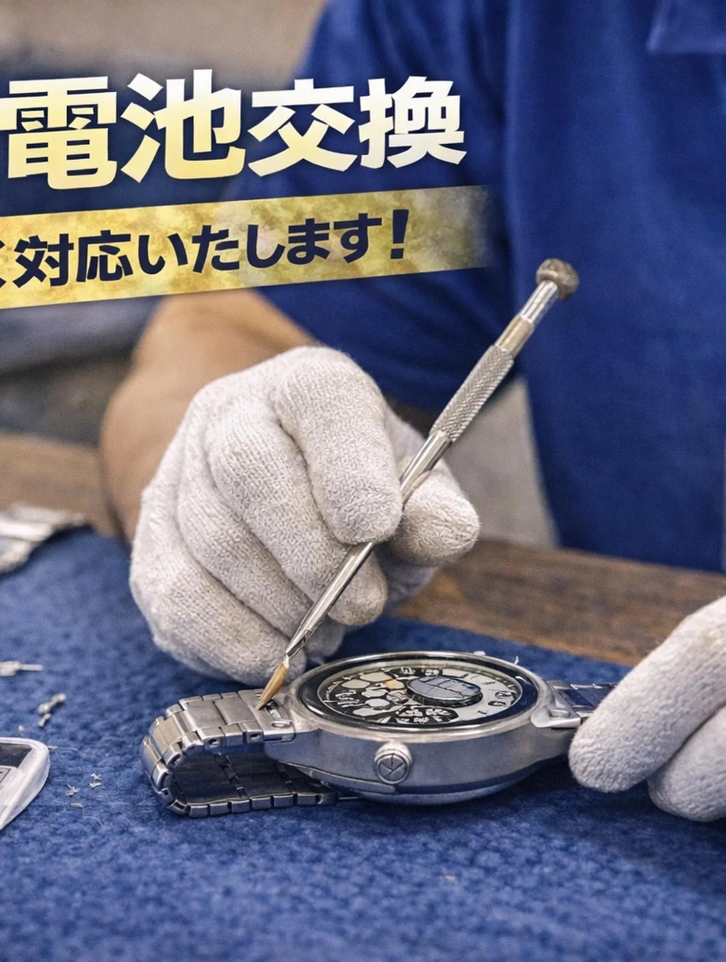 ＼時計の電池交換・ベルト交換やってます！／