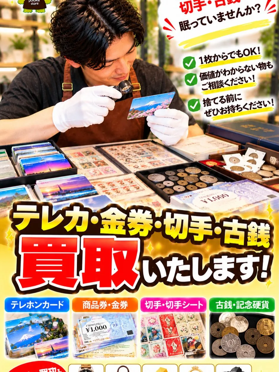 🎫🪙【そのテレカ・切手・古銭、眠ったままになっていませんか?...