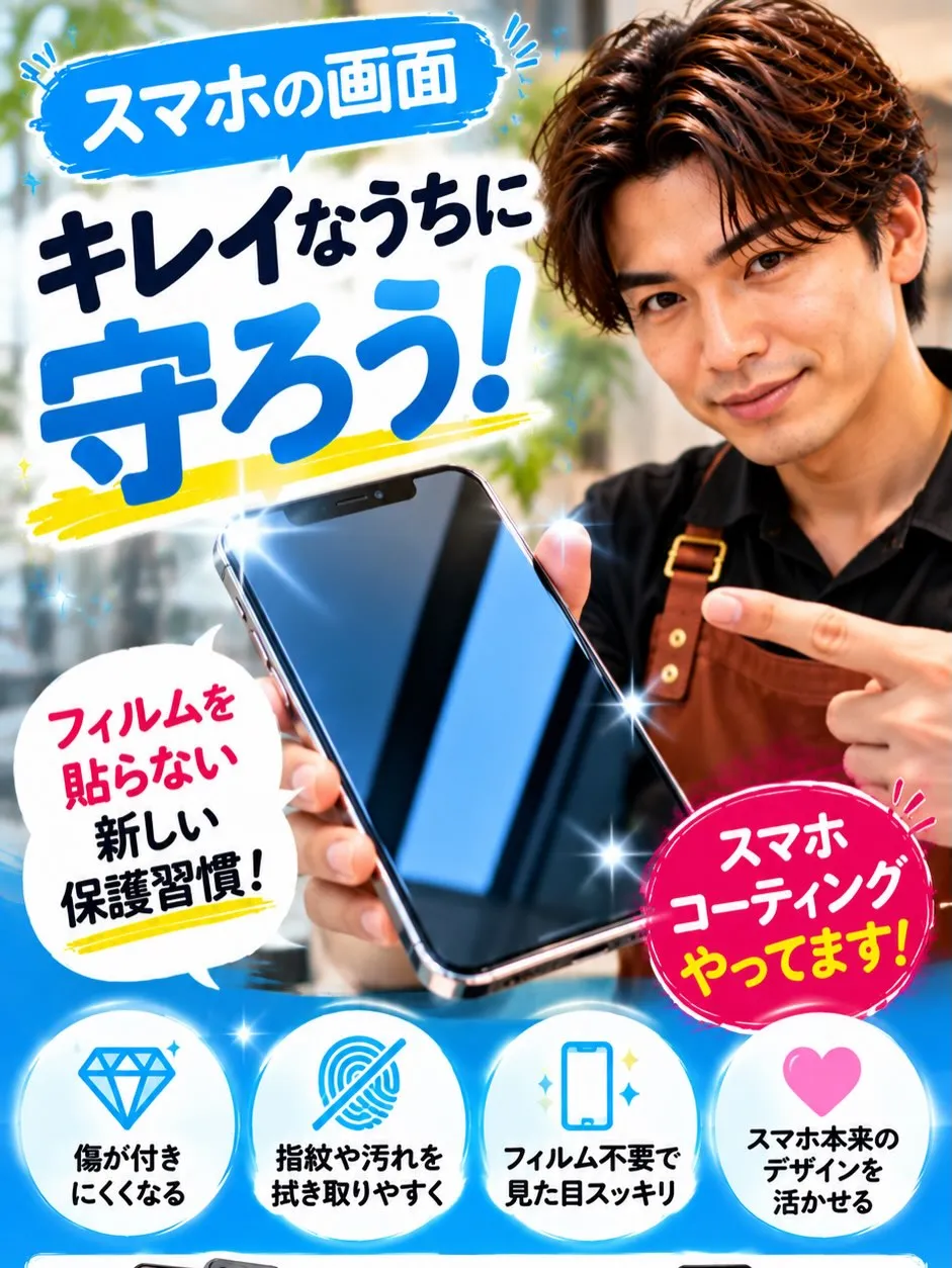 📱✨【スマホの画面、そのままで大丈夫?】