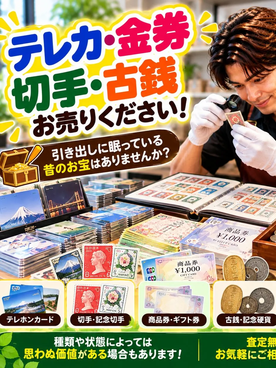 🎫✨【引き出しの奥に、昔のお宝が眠っていませんか？】